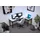 Möbelsystem L-förmiger Gaming Desk mit LED-Beleuchtung weiß