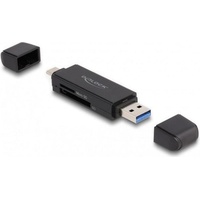 Delock Card Reader SuperSpeed USB 5 Gbps USB Type-CTM / Typ-A für SD und Micro SD