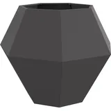 vidaXL Pflanzkübel 100 x 100 x 80 cm Schwarz