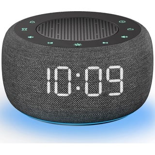 BUFFBEE Digitaler Radiowecker für das Schlafzimmer - 7-farbiges Nachtlicht, High-Fidelity-Klangqualität mit nach oben gerichtetem Lautsprecher, 4 Wecktöne, Full Range Display Dimmer für den Nachttisch