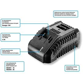 Graphite Energy+ 18 V Ladegerät