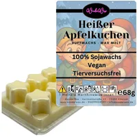 WonderWax Duftwachs WonderWax® Duftwachs Weihnachten 6 Sterne, (Heißer Apfelkuchen), Duftrichtung: Heißer Apfelkuchen