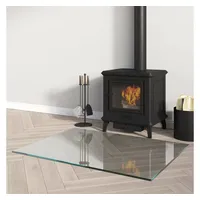 VidaXL Kaminofen Glasplatte Rechteckig 80x60 cm