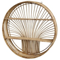 Chic Antique Wandregal Rattan Goa Scandi Bohemian Rund, Ø60