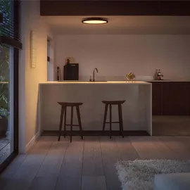 Philips Hue White Ambiance Aurelle Deckenleuchte sw + Dimmschalter • rund