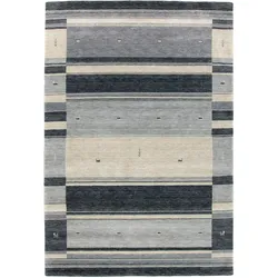 Wollteppich MORGENLAND "Gabbeh Teppich Dubai", grau, B:200cm H:18mm L:300cm, Schurwolle, Teppiche, Gabbehteppich