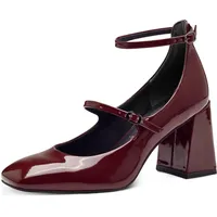 TAMARIS Damen Pumps Blockabsatz Vegan; Merlot, EU 40