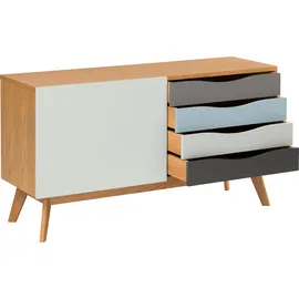 WoodMan Hilla 130 x 71 x 45 cm Blau/Braun