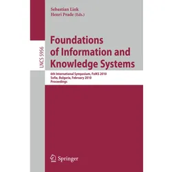 Foundations of Information and Knowledge Systems, Fachbücher von Henri Prade, Sebastian Link