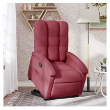 vidaXL Relaxsessel mit Aufstehhilfe Weinrot Stoff