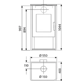 Wamsler Orpheus KF 101 Stahl schwarz