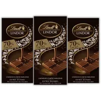 Lindt Lindor 70% Cacao Feinherb Tafel 3x 100g