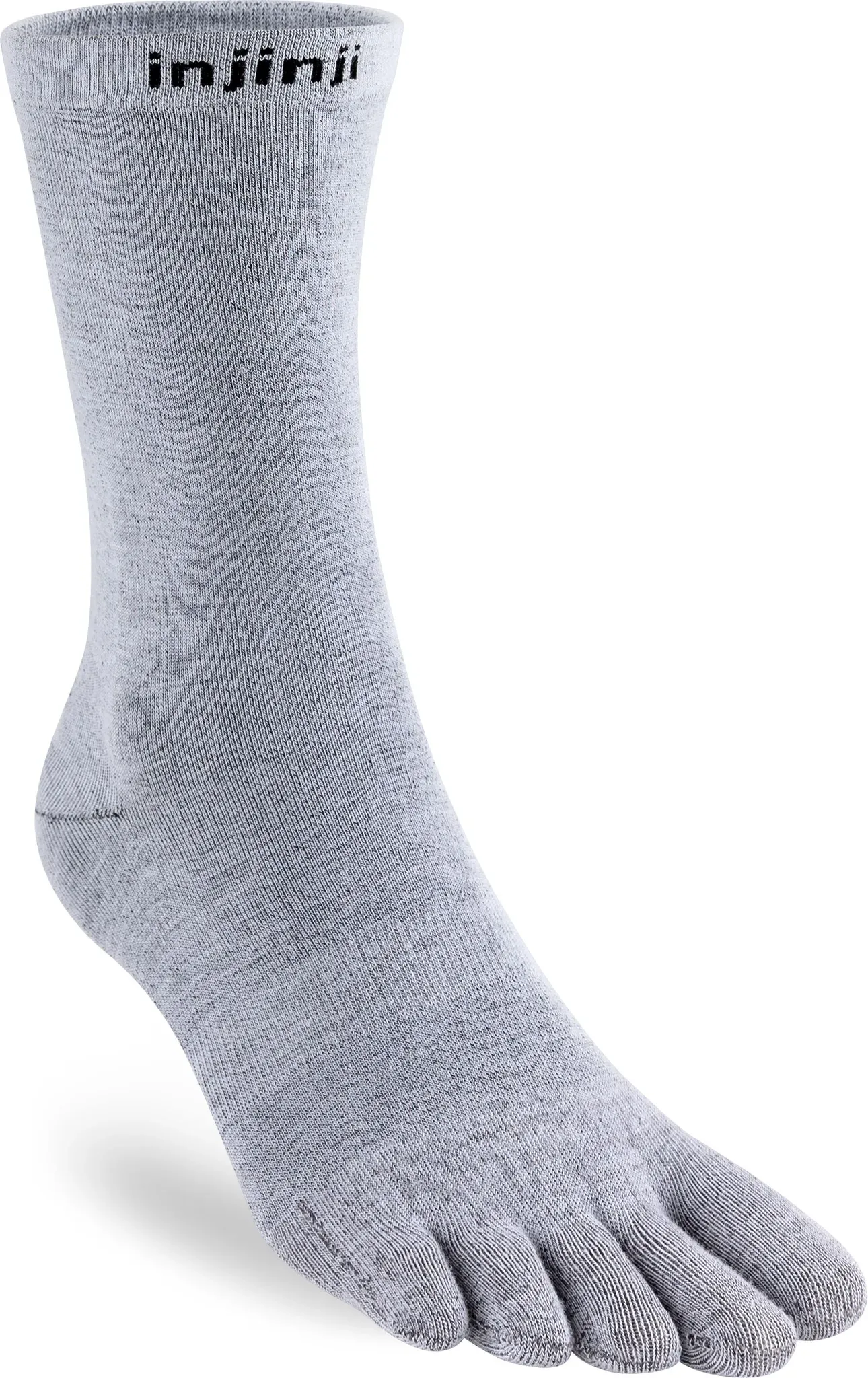 Injinji Unisex Liner Crew Zehensocken - 44,5-47 - Heather Gray