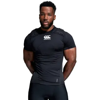 Canterbury Unisex CCC Rugby Schutzweste, Schwarz/Weiß/Silber, L UK