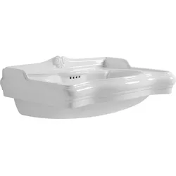 Waschtisch JUBILÄUM BxHxT: 610x270x510 mm Keramik weiß Evenes