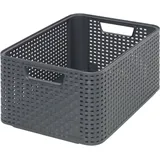 Curver Style m Korb de Aufbewahrung Rattan Grau - Curver