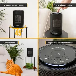 First Austria Heizlüfter 1200 W Schwarz