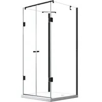 Buylando Glaswerk Westfalen Duschkabine rechteckig 100 x 195 cm rechts 120 x 195 cm schwarz transparent