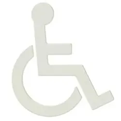 HEWI Symbol Rollstuhl Serie 801 8019103099 selbstklebend reinweiss