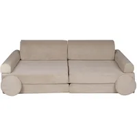 MEOWBABY Sofa für Kinderzimmer - Spielsofa für Kinder, Kindersofa, Slimcord, Beige