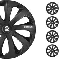 Satz Sparco Radzierblenden Sicilia 16-Zoll Schwarz/Karbon