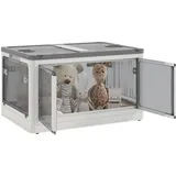 Homcom Aufbewahrungsbox,, weiß B/H/L: ca. 47x67x38 cm - weiß