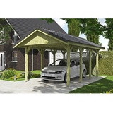 SKANHOLZ Satteldach-Carport Wallgau 380 x 600 cm, Dachlattung