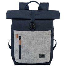 Travelite Laptoprucksack Basics Rollup 35 marine/grau