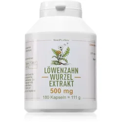SinoPlaSan Löwenzahnwurzel-Extrakt 500 mg Kapseln für Ihr Wohlbefinden 180 KAP