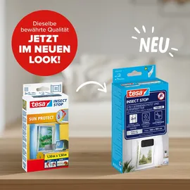 Tesa Fliegengitter Insect Stop SUN Protect 130 x 150 cm Anthrazit