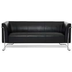 hjh OFFICE Lounge Sofa CURACAO Kunstleder mit Armlehnen