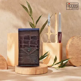 Nippes Maniküre-Set Croco 3-teilig