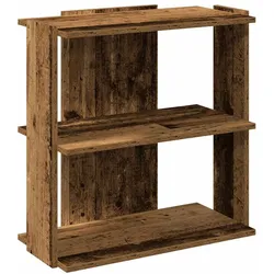 vidaXL Bücherregal 3 Böden Altholz-Optik 60x30x60 cm Holzwerkstoff