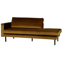 Recamiere Rodeo Daybed Samt, links Honig Gelb