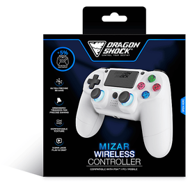 DragonShock Mizar Wireless Weiß für PlayStation 4
