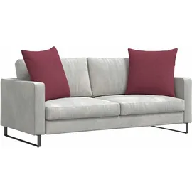 vidaXL Sofakissen 2 pcs Weinrot 80 x 80 cm Stoff