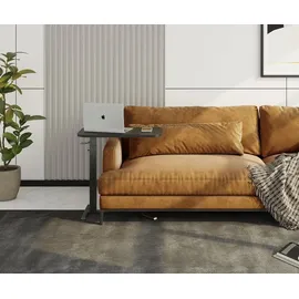 eSmart Beistelltisch Stahl 60 x 38 cm schwarz höhenverstellbar