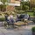 beautysofa LIVORNO Loungeset dunkelgrau