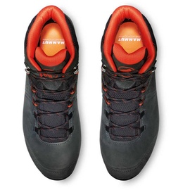 Mammut Mercury IV Mid LTH Men | Wanderschuhe für Herren, Trekkingschuhe mit Vibram Sohle, Outdoor Schuhe, Leichte Bergschuhe, Freizeitschuhe für Hiking und Trekking | Black-Hot Red, 7.5