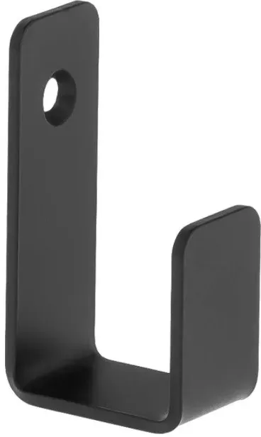 Neuesbad Serie 10 Black Einzelhaken, schwarz matt, Material Edelstahl NB1DEADMN1111