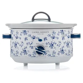 VQ Laura Ashley 3,5L Schongarer – Keramiktopf mit 3 Stufen - Blau/Bunt/Weiß