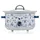 VQ Laura Ashley 3,5L Schongarer – Keramiktopf mit 3 Stufen - Blau/Bunt/Weiß