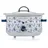 VQ Laura Ashley 3,5L Schongarer – Keramiktopf mit 3 Stufen - Blau/Bunt/Weiß