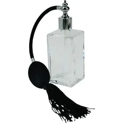 Klarglas-Flasche, eckig, Ballpumpe