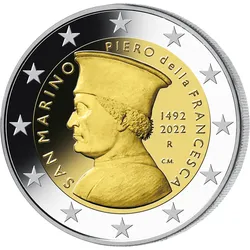 San Marino 2022: 2-Euro-Gedenkmünze "Piero della Francesca"