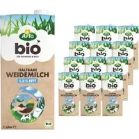 Arla Bio Weidemilch haltbar 1,5%, Fett 12x1L