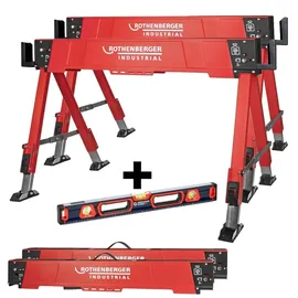 Rothenberger Industrial DUO Falt Arbeitsbock + WS24 Premium Wasserwaage 60 cm - 1500005801