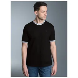 T-Shirt TRIGEMA "TRIGEMA T-Shirt in Piqué-Qualität", Herren, Gr. XXXL, schwarz, 100% Baumwolle, Basic, Halbarm, Shirts
