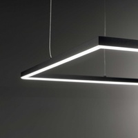 Ideal Lux LED Pendelleuchte ORACLE SLIM, quadratisch, 500 mm, 33W, 3000K, 3080lm, inkl. Trafo, höhenverstellbar, weiß