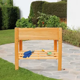 HABAU Hochbeet Hanna 80 x 40 x 79 cm Hellbraun